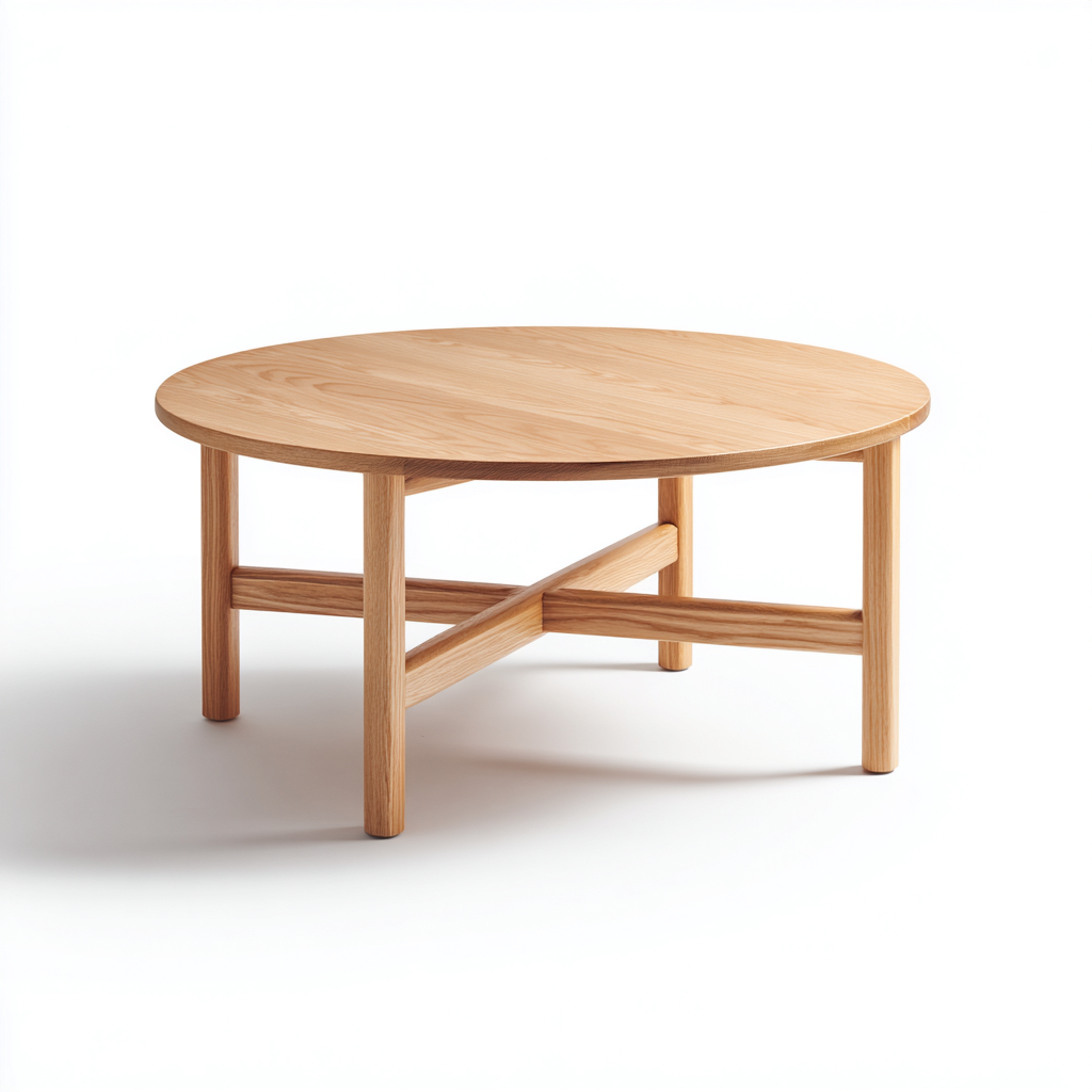 Table de jardin-bois-90x90x47 cm-bois clair-style naturel-Placidla
