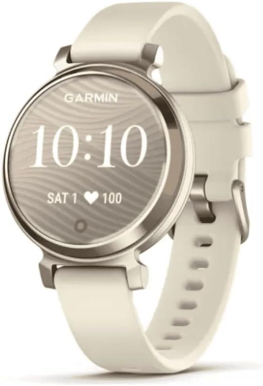 Garmin Lily 2, Reloj Inteligente, Diseño Elegante, Datos de Salud y Forma Física, Pantalla Táctil, Notificaciones Inteligentes, Autonomía hasta 5 días, Dorado-Sereneano