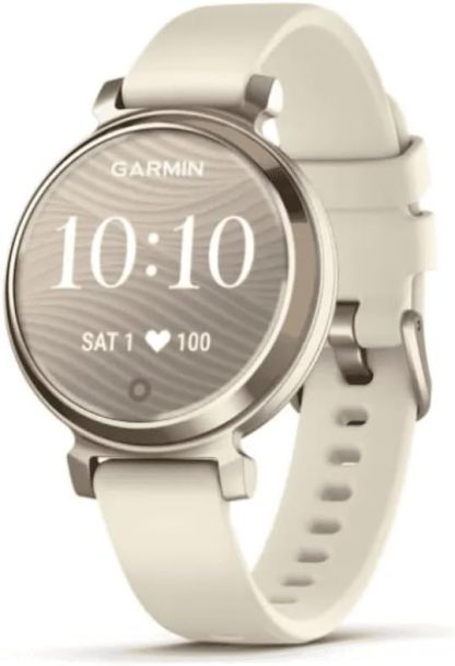 Garmin Lily 2, Reloj Inteligente, Diseño Elegante, Datos de Salud y Forma Física, Pantalla Táctil, Notificaciones Inteligentes, Autonomía hasta 5 días, Dorado-Sereneano