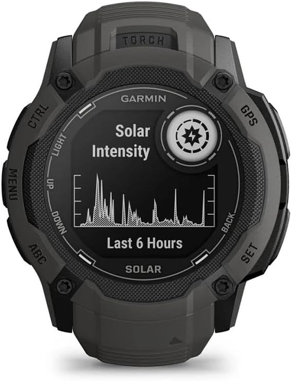 Garmin Instinct 2X Solar, Reloj Inteligente con GPS Resistente al Agua, Carga Solar, Funciones Deportivas, Pulsioximetría, Puntuación de Sueño y Notificaciones del Smartphone, Negro-Sereneano