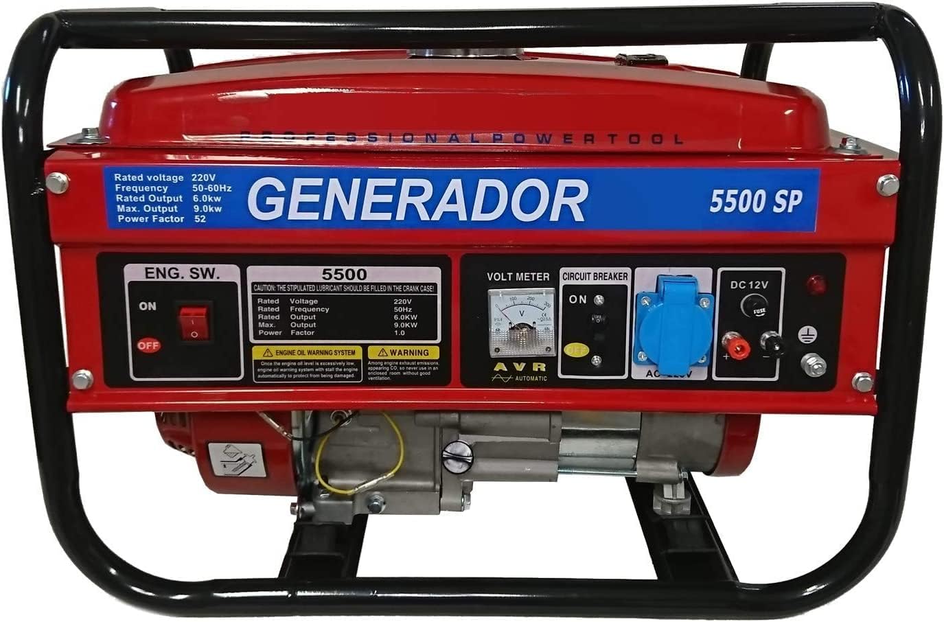 Generador eléctrico gasolina monofásico Potencia garantizada, corriente hasta 2800W en monofásico a 220V-Sereneano