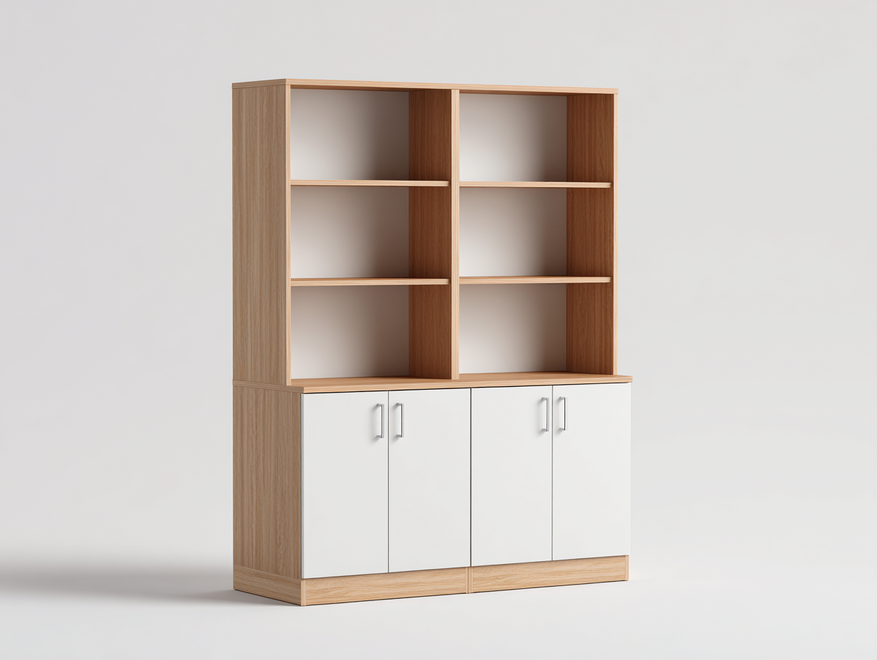 Vitrina 90x35x180 cm - roble/blanco - apta para salón - diseño moderno