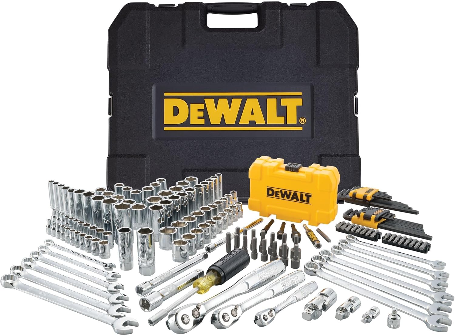 DeWalt dwmt73803 mecánica Kit de herramienta conjunto con funda 168 piezas-Sereneano