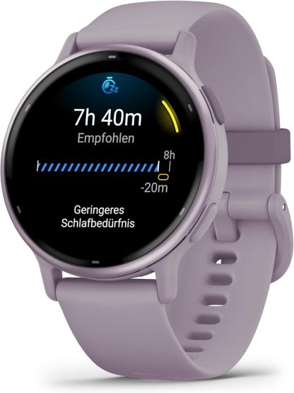 Garmin Vívoactive 5, Smartwatch con GPS, Pantalla AMOLED, Funciones Esenciales de Salud y Forma física y hasta 11 días de autonomía, Lila Reacondicionado-Sereneano