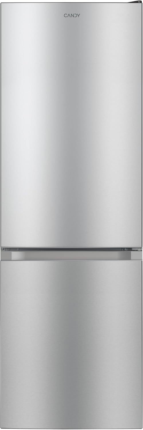 Candy CCG1S 518EX Frigorífico Combi, Ancho 55cm, Altura 1,80m, Capacidad 252L, Cajón Verdulero, Control Mecánico de la temperatura, Iluminación LED, Puerta Reversible, 41DB, Inox-Sereneano