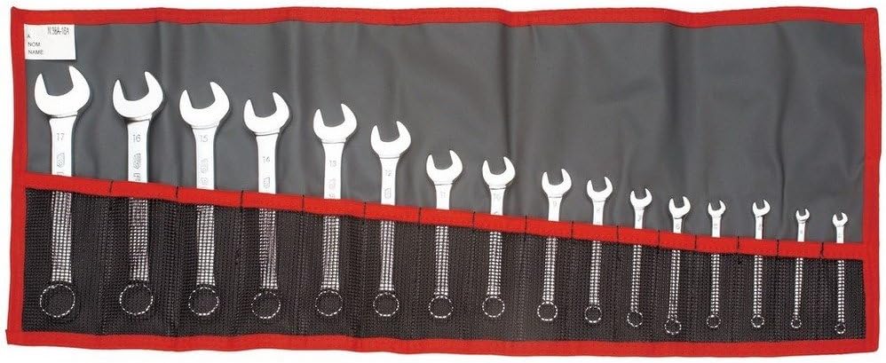 Facom 39.JE16T - JUEGO 16 LLAVES MIXTAS CORTAS MM-Sereneano