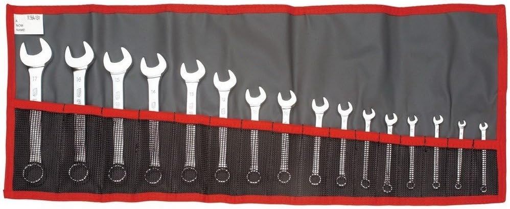 Facom 39.JE16T - JUEGO 16 LLAVES MIXTAS CORTAS MM-Sereneano