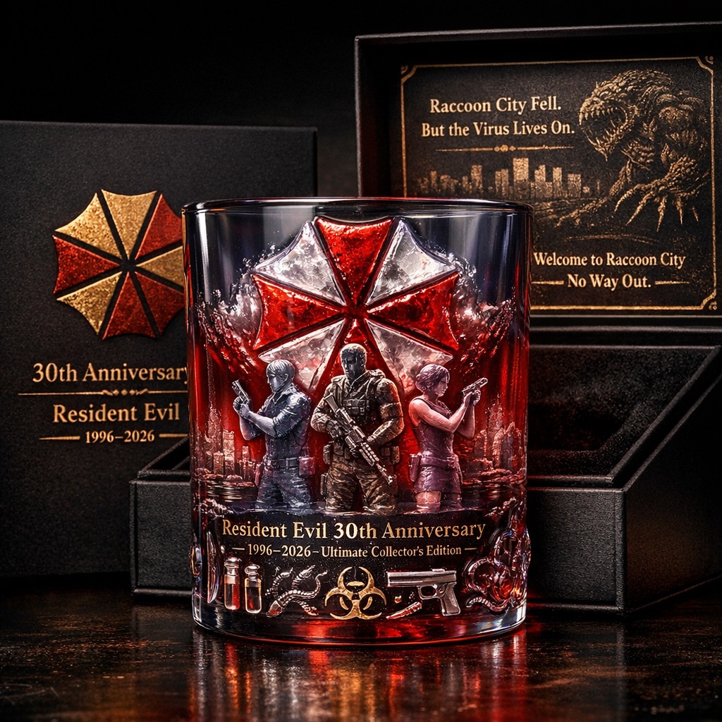 🍺Resdent Evil 30th Anniversary Collector Glass