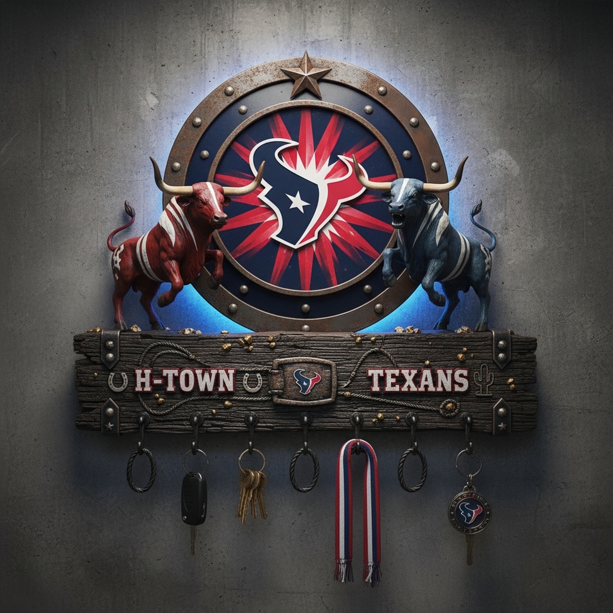 🏈🌌 Spirit Guardian Wall Key Holder 🔑