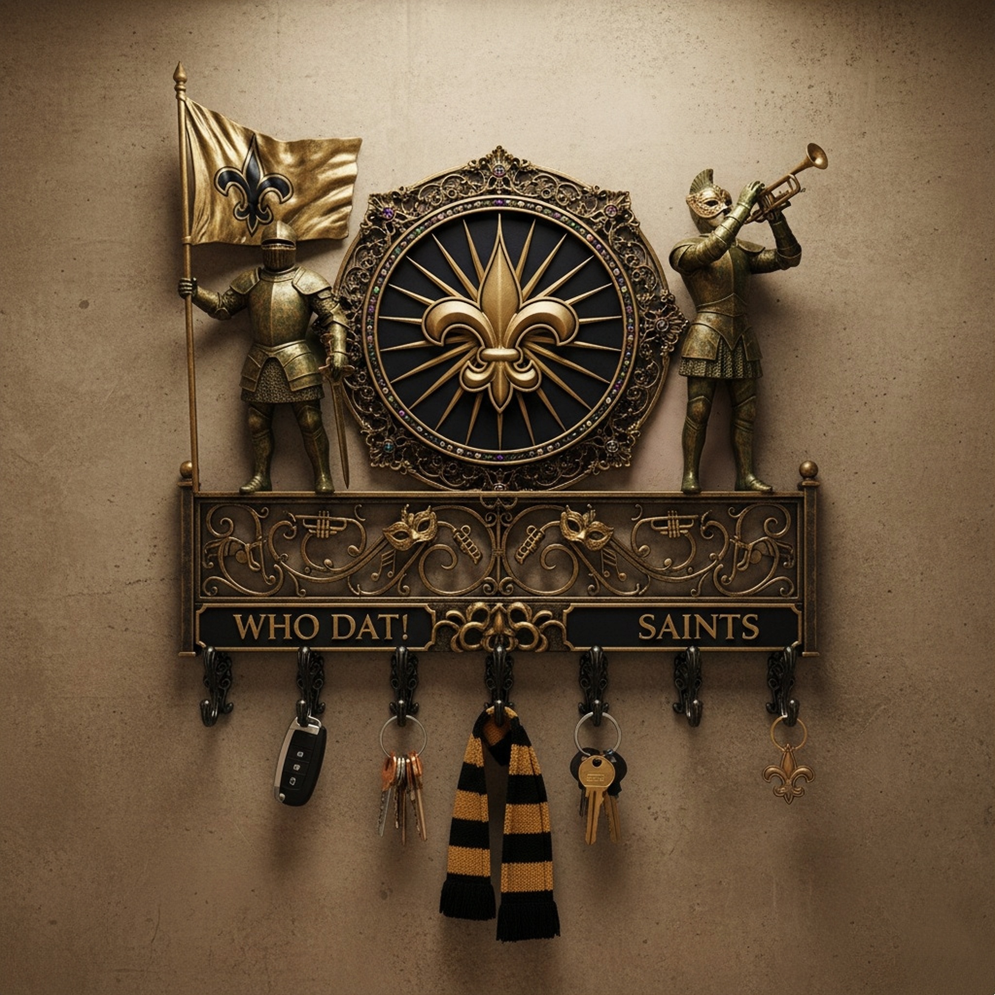 🏈🌌 Spirit Guardian Wall Key Holder 🔑