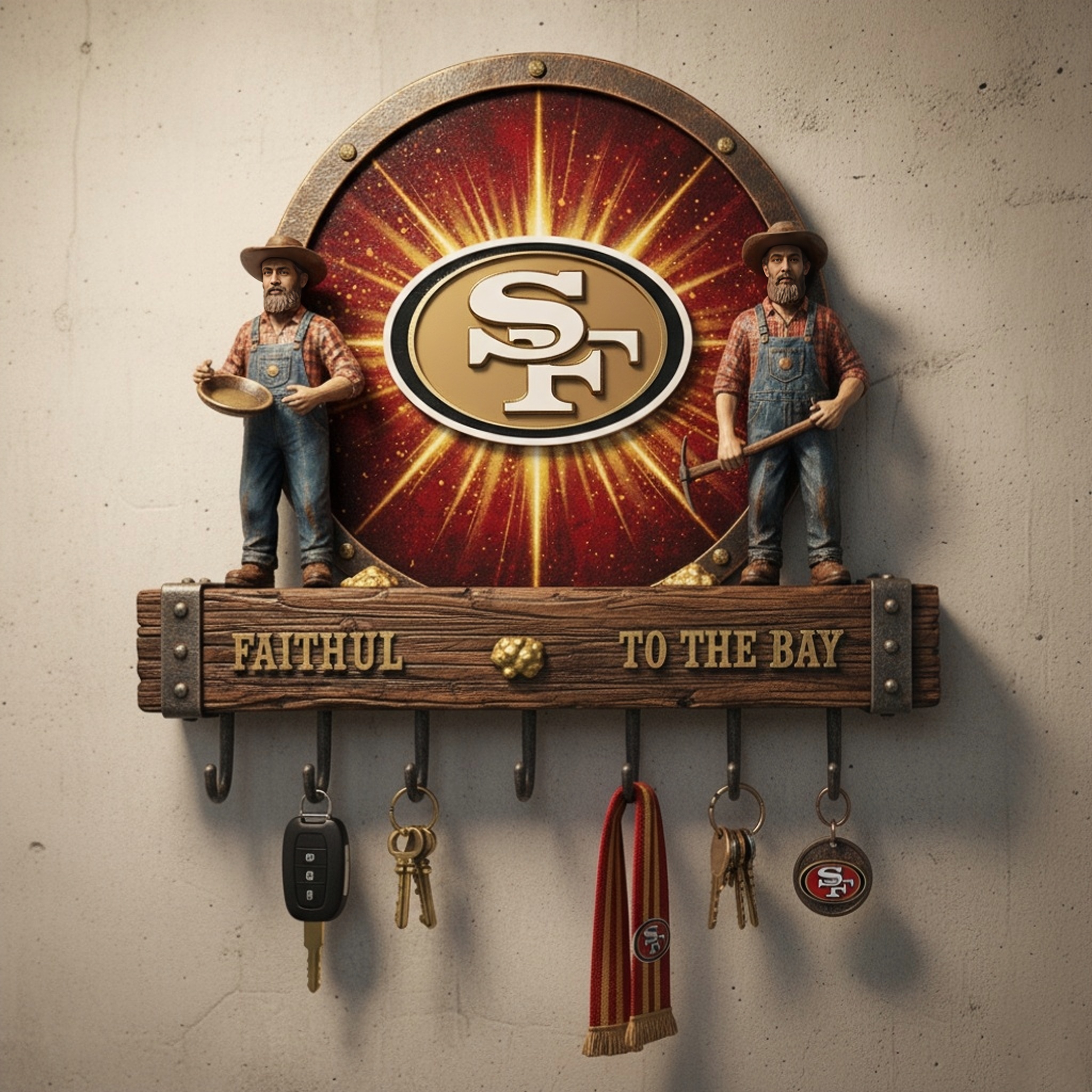 🏈🌌 Spirit Guardian Wall Key Holder 🔑