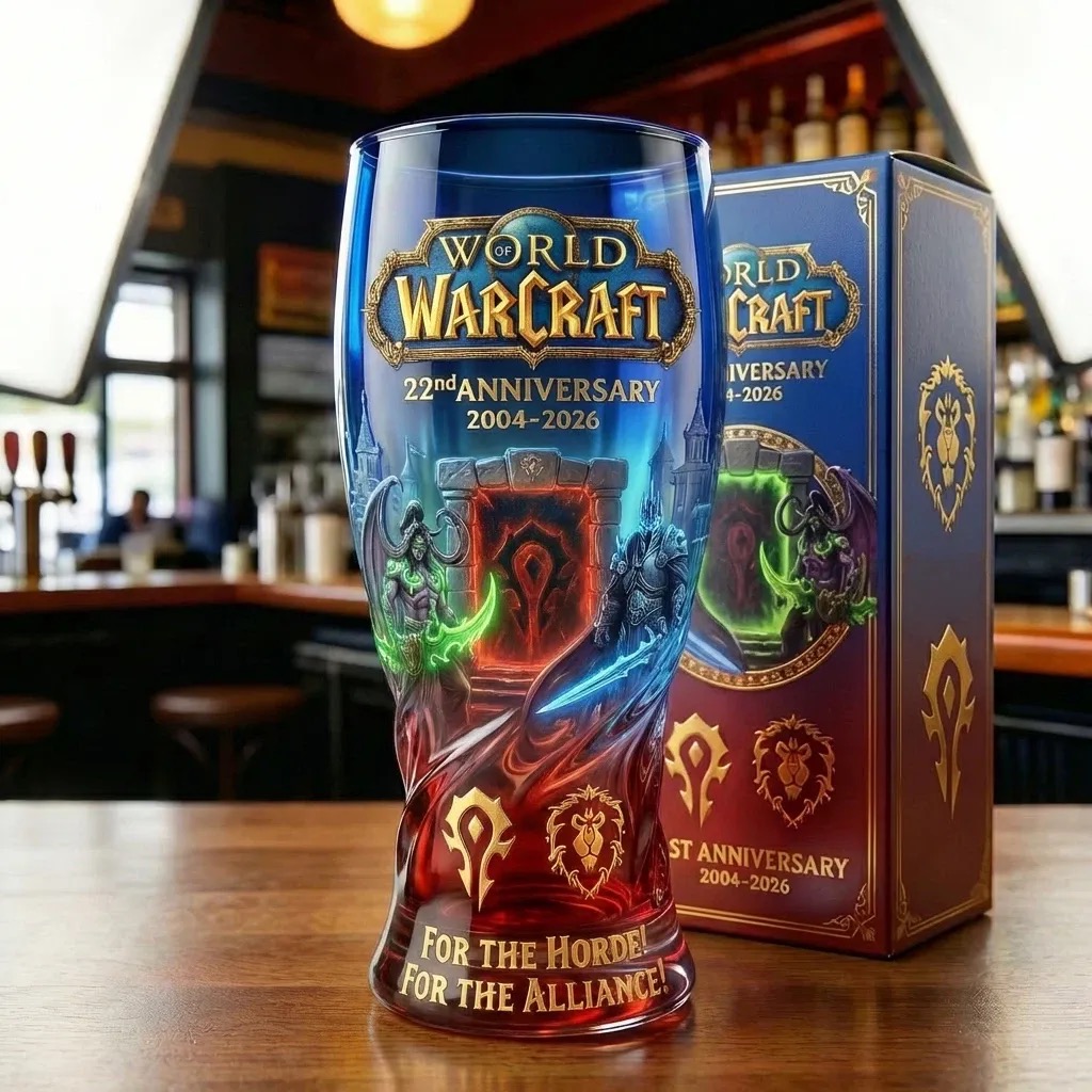 🔥WoW 2004-2026 22nd Anniversary Glass