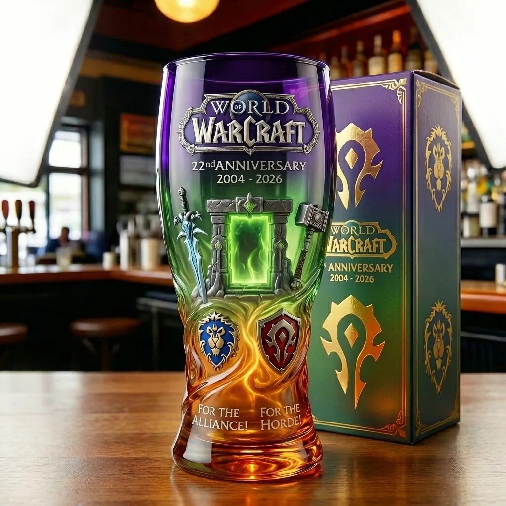 🔥WoW 2004-2026 22nd Anniversary Glass