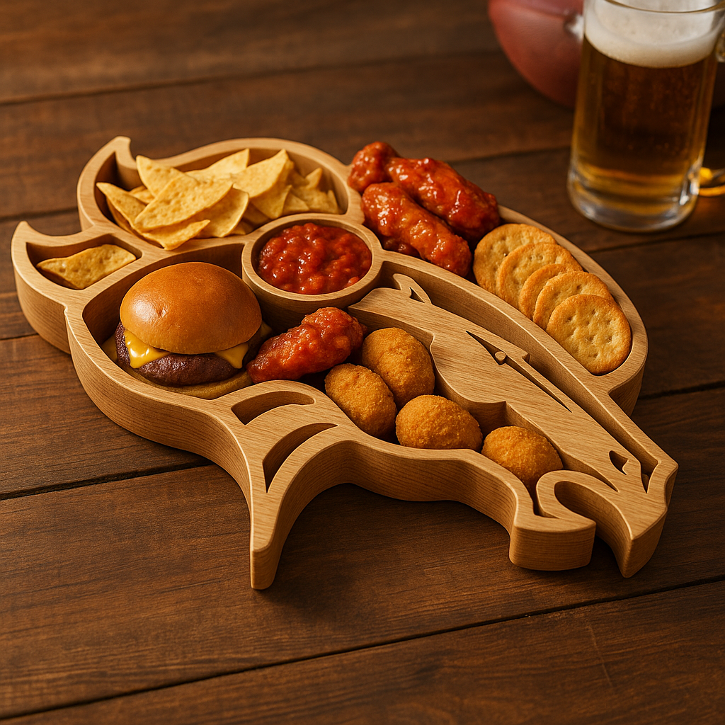 Team Legacy Wooden Charcuterie Board – Limited Edition Game Day Platter