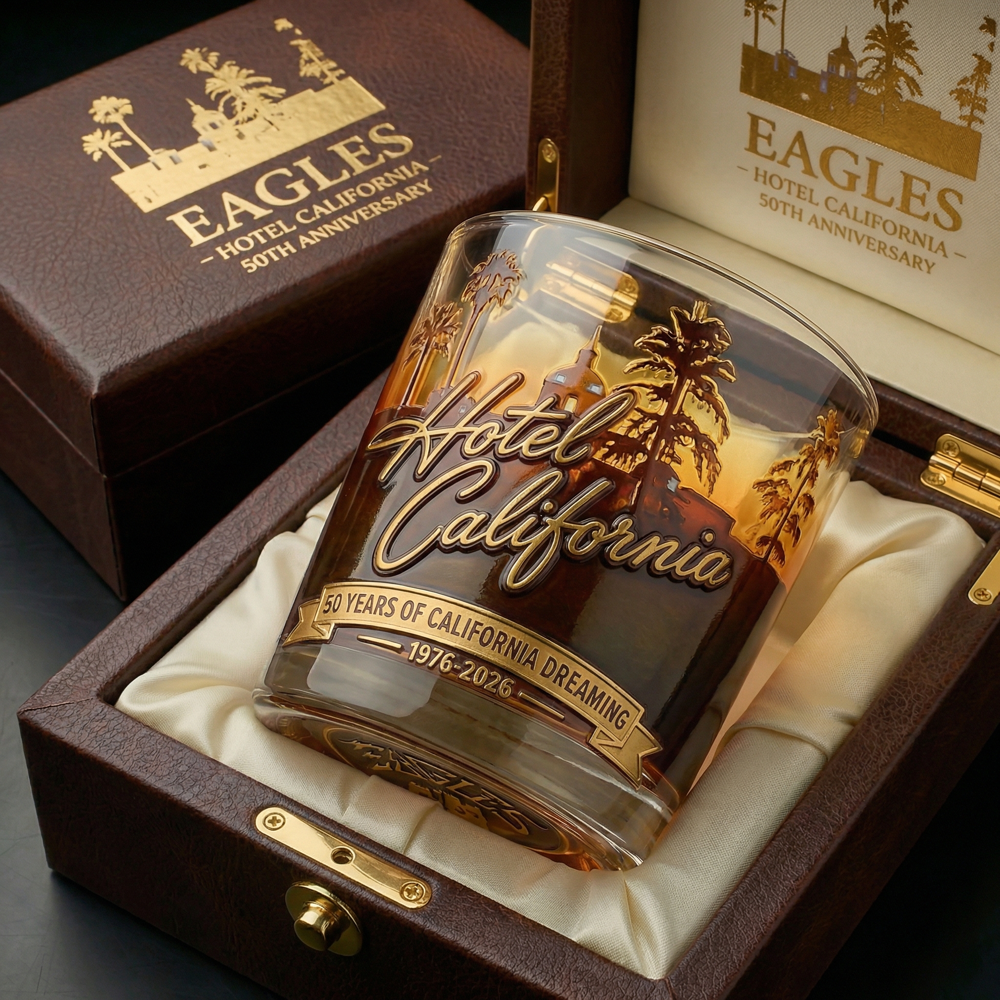 Hotel California 50th Anniversary Collector Glass