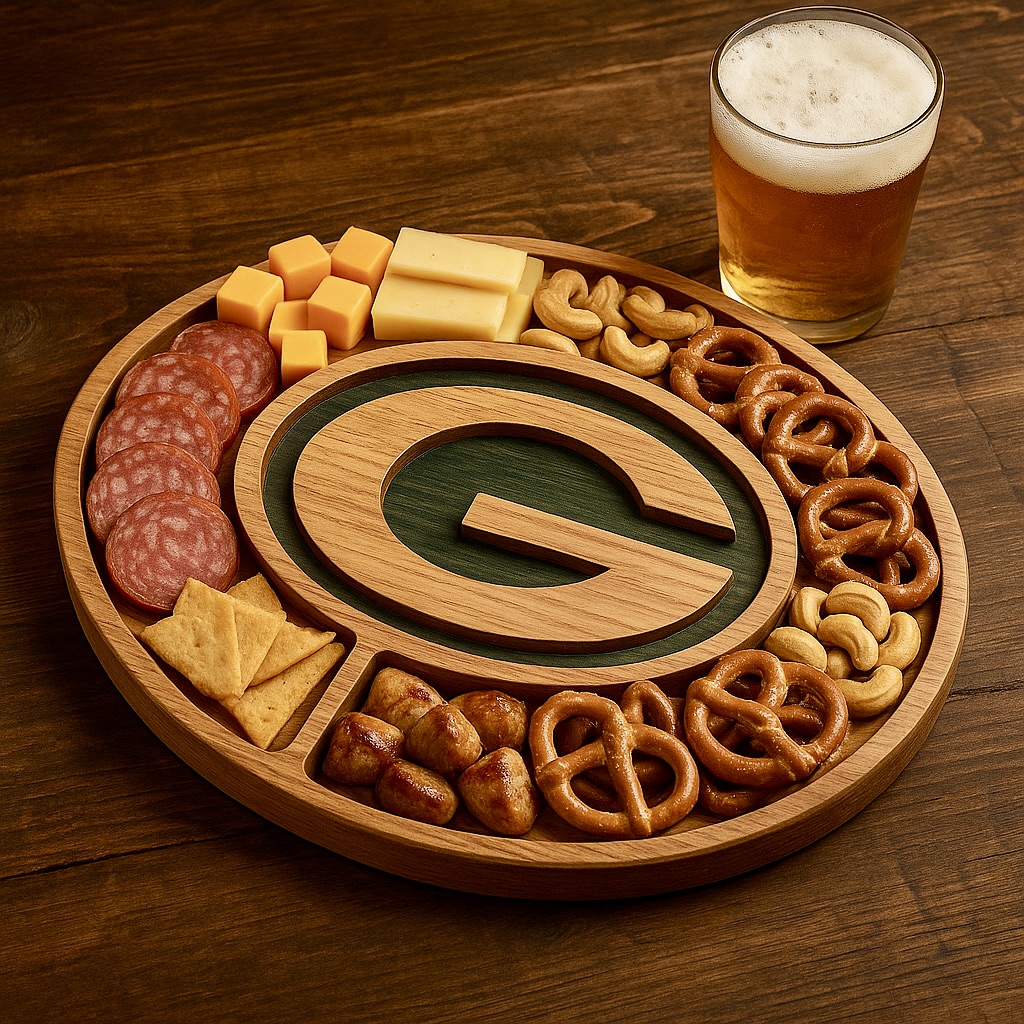 Team Legacy Wooden Charcuterie Board – Limited Edition Game Day Platter
