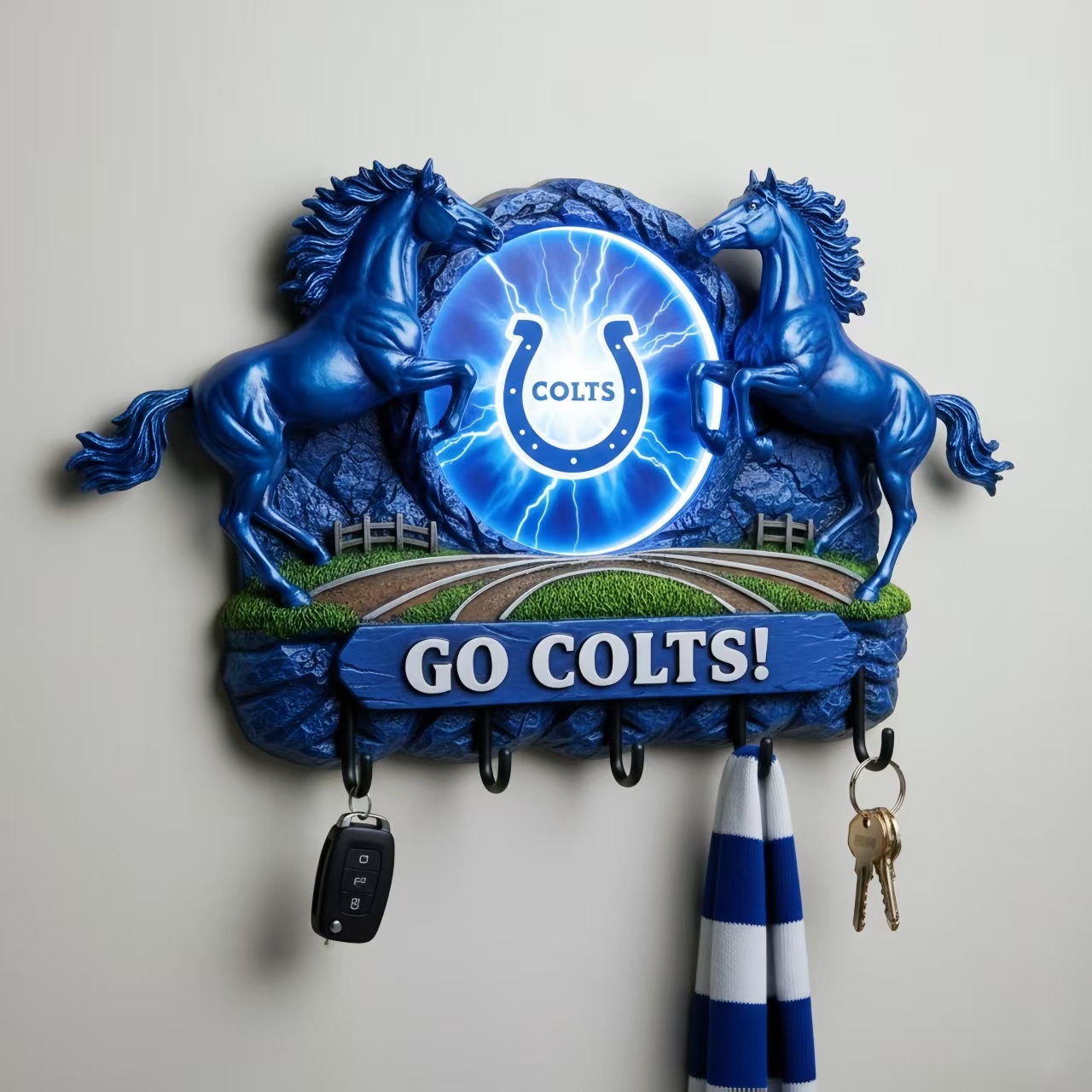🏈🌌 Spirit Guardian Wall Key Holder 🔑