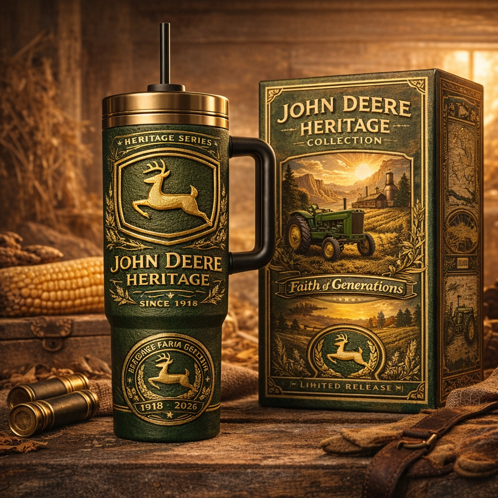 Deer Emblem Farm Spirit Stanley Tumbler 🚜🥤