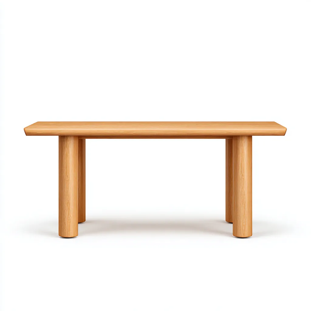 Table à manger - bois massif - 180x90x75 cm - chêne clair - design moderne pour salle à manger-Roomoliq
