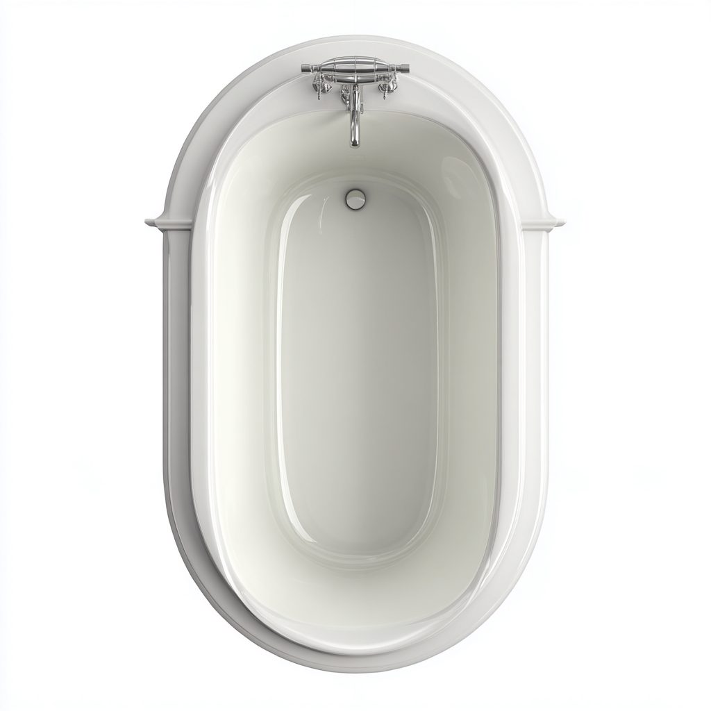 Baignoire autoportante - acrylique - 160x70x60 cm - blanc - adaptée à la salle de bain - design classique-Roomoliq