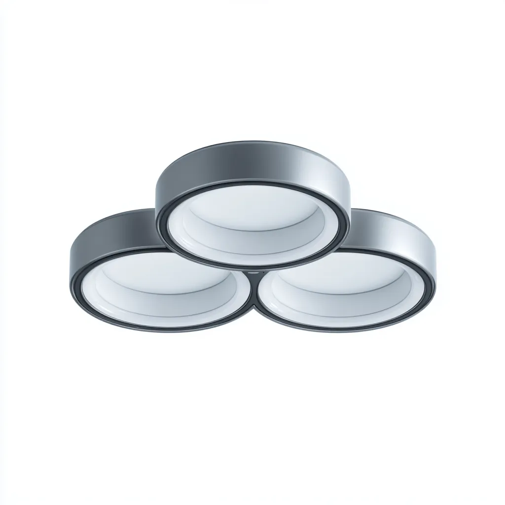 Plafonnier - métal gris 48x48 cm - gris - blanc - design moderne - adapté à la pièce à vivre-Roomoliq