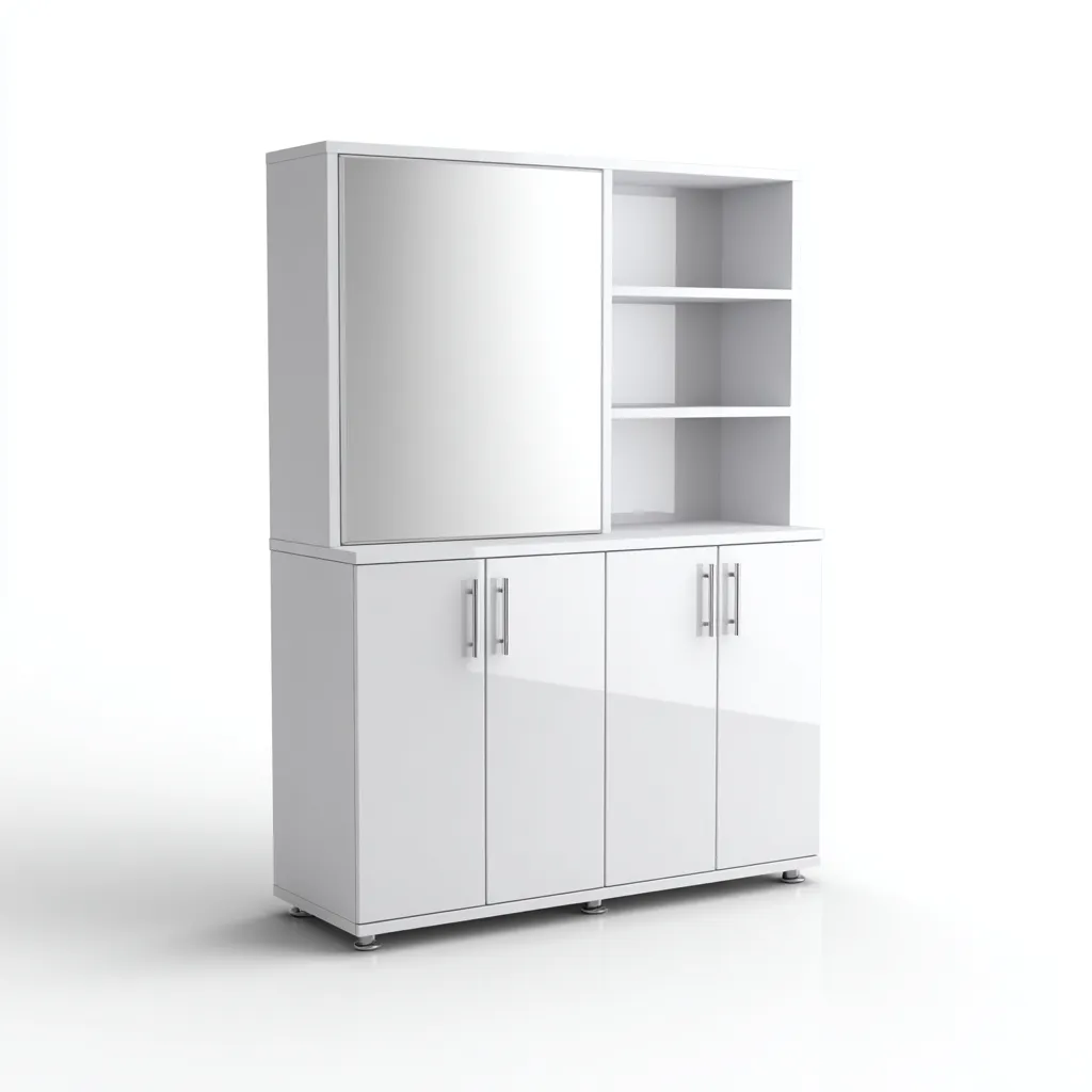 Porte manteau bois 120x35x180 cm - blanc - design moderne - pour entrée-Roomoliq