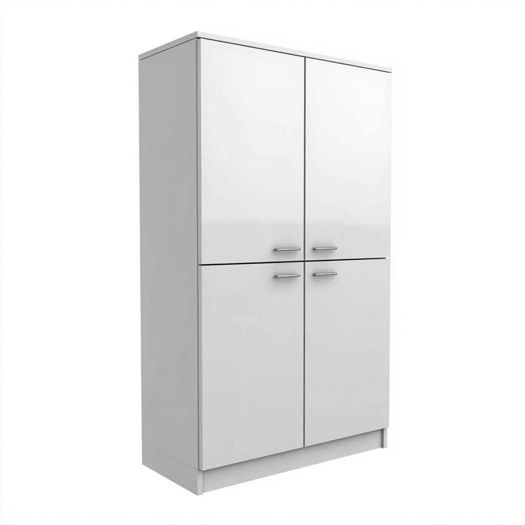 Meuble à chaussures - bois - 80x35x180 cm - blanc - design moderne - adapté à l'entrée-Roomoliq