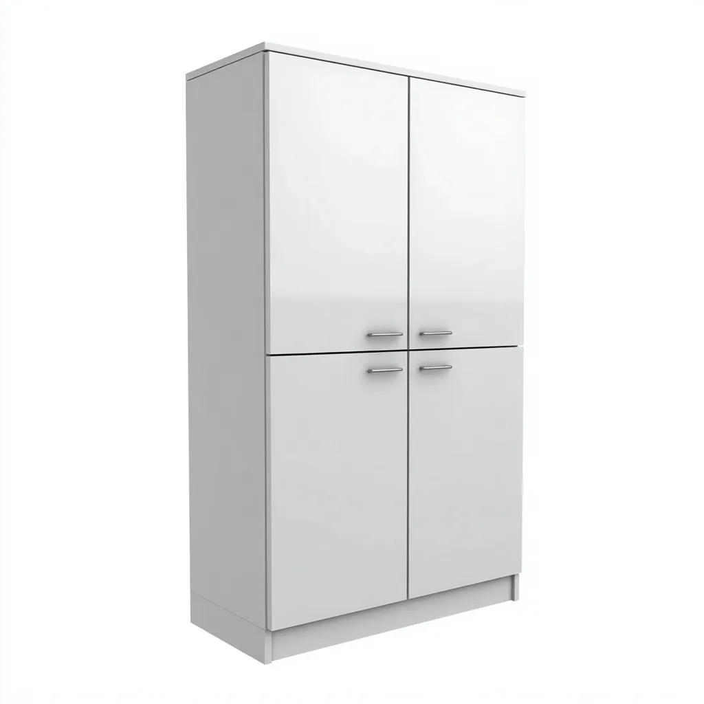 Meuble à chaussures - bois - 80x35x180 cm - blanc - design moderne - adapté à l'entrée-Roomoliq