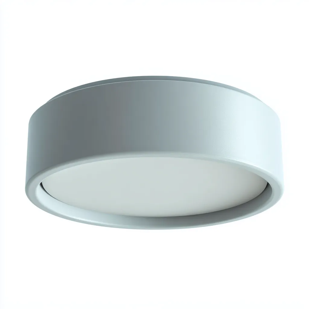 Plafonnier - métal - PP - 36x36 cm - gris - blanc - intérieur - design moderne-Roomoliq