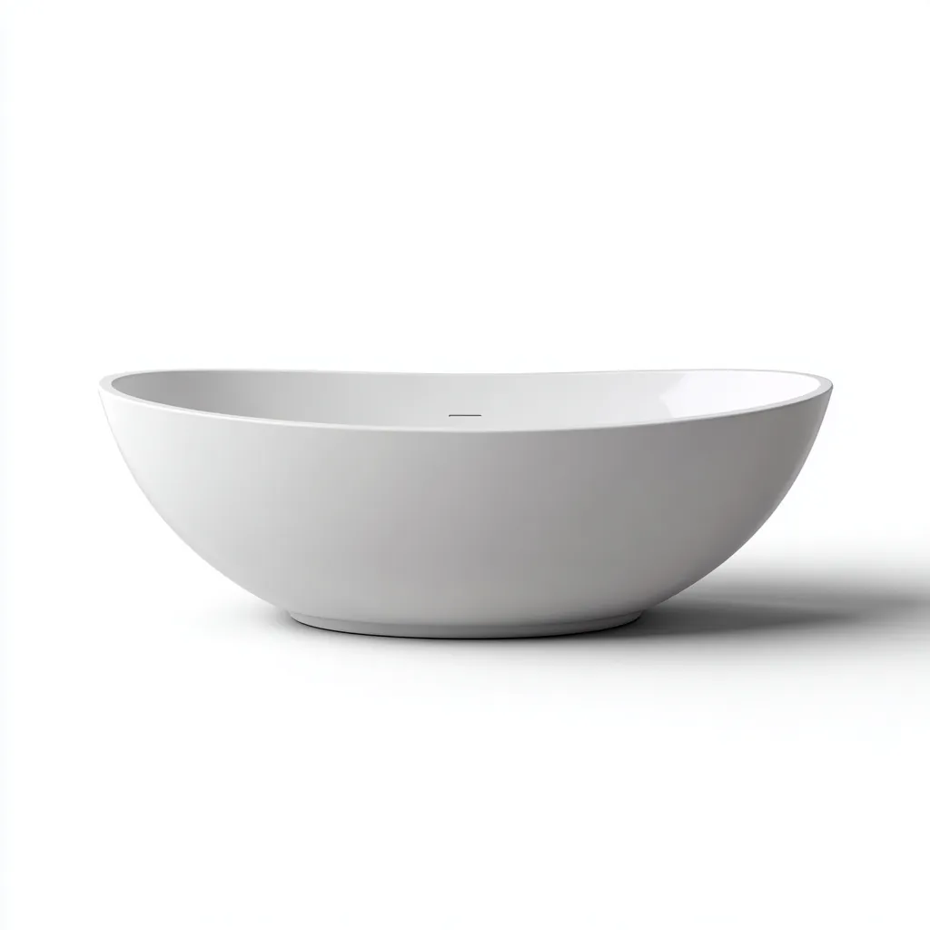 Baignoire autoportante - acrylique - 165x75x55 cm - blanc - adaptée à la salle de bain - design moderne-Roomoliq