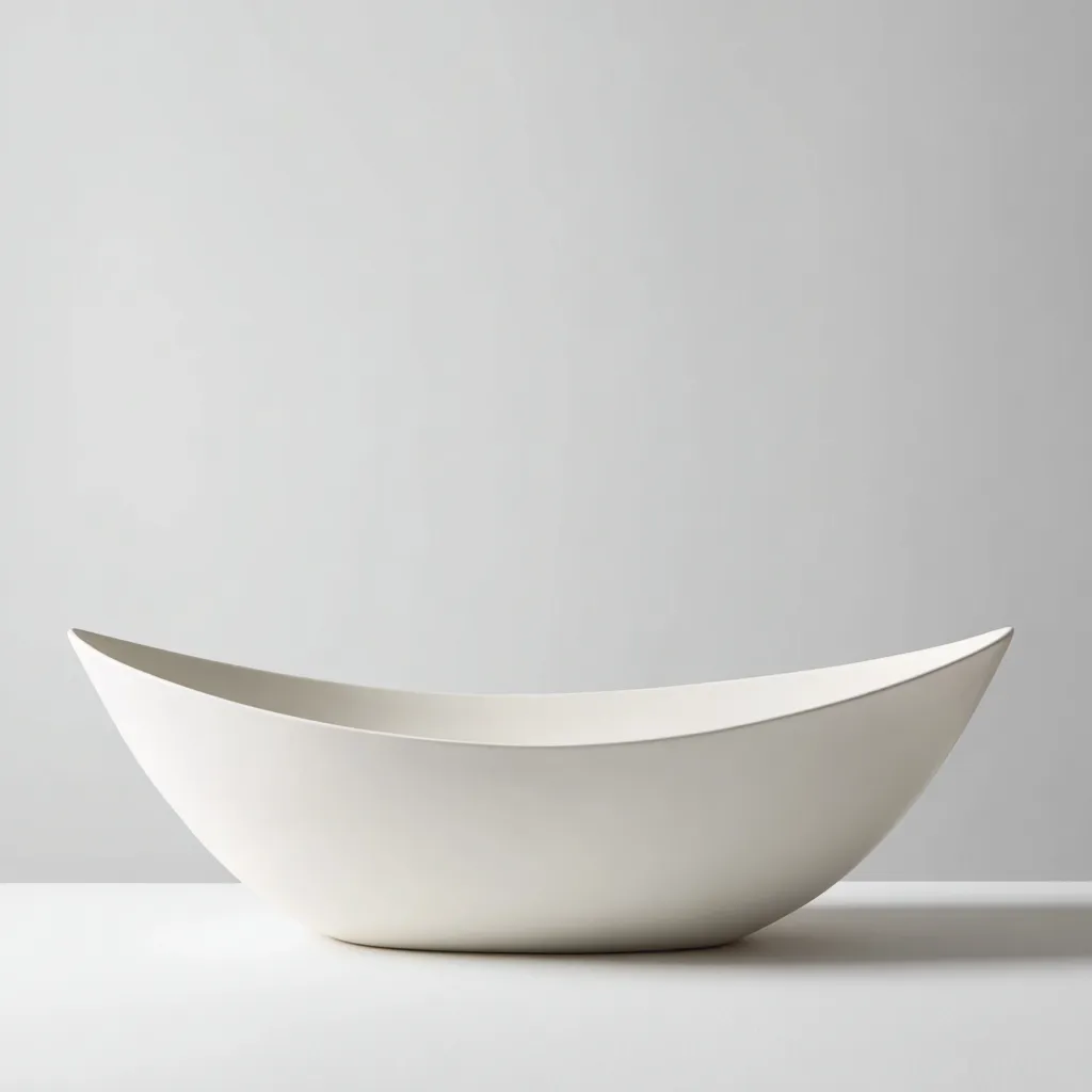 Lavabo en céramique - blanc - 48x32x15 cm - salle de bain - design contemporain-Roomoliq