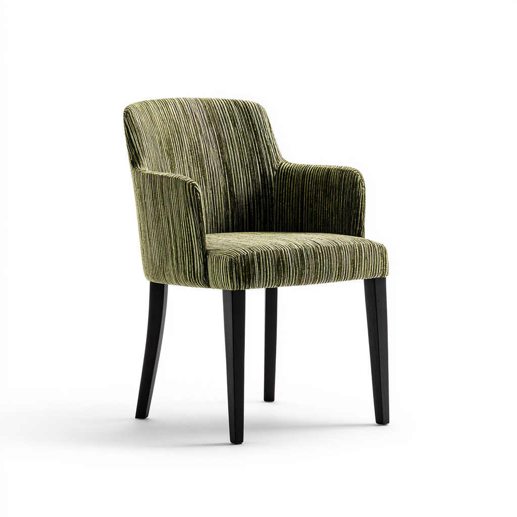 Chaise de salle à manger tissu 55x60x85 cm - vert - design moderne pour salle à manger-Roomoliq