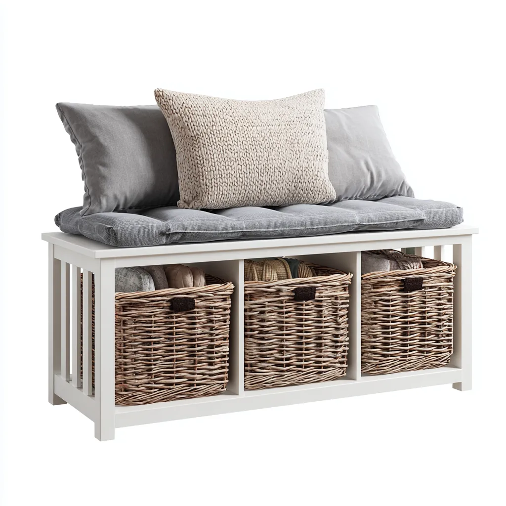 Meuble à chaussures bois 100x35x55 cm - blanc - gris - design moderne - pour entrée-Roomoliq