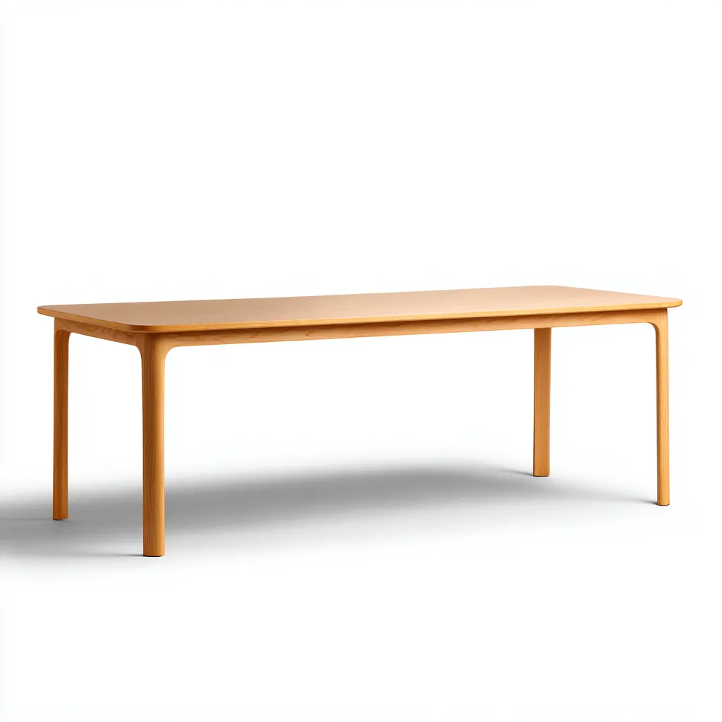 Table à manger bois 180x85x75 cm - chêne clair - design moderne pour salle à manger-Roomoliq