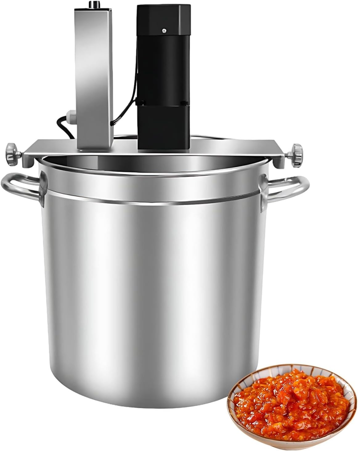 Olla Mezcladora Automática, Mezclador Auto-Agitante, Batidora Comercial de Cocina 15L/25L/40L para Salsas, Sopas y Hot Pot Base(15L)