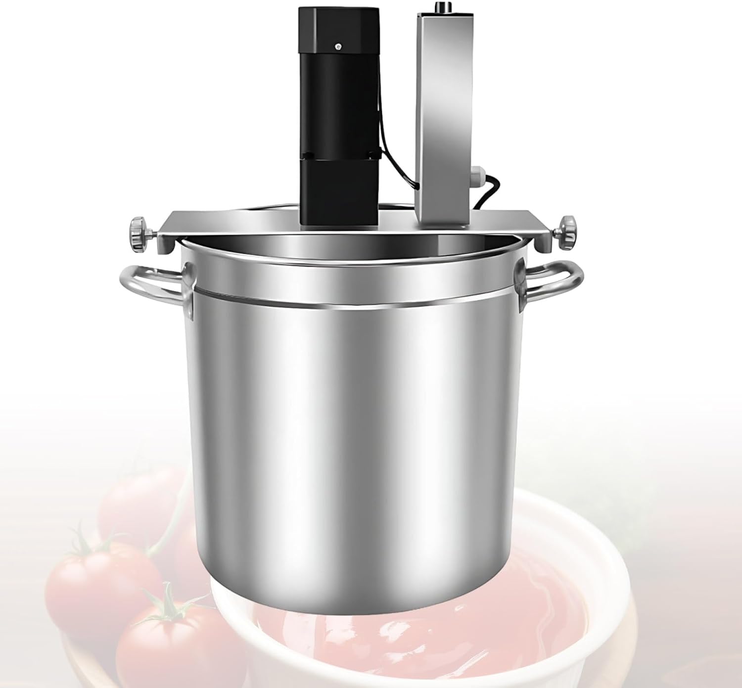 Batidora Profesional Eléctrica, Mezclador Automático de Cocina, Olla Calefactable 15L/25L/40L para Sopas, Salsas y Hot Pot en Restaurantes(40L)