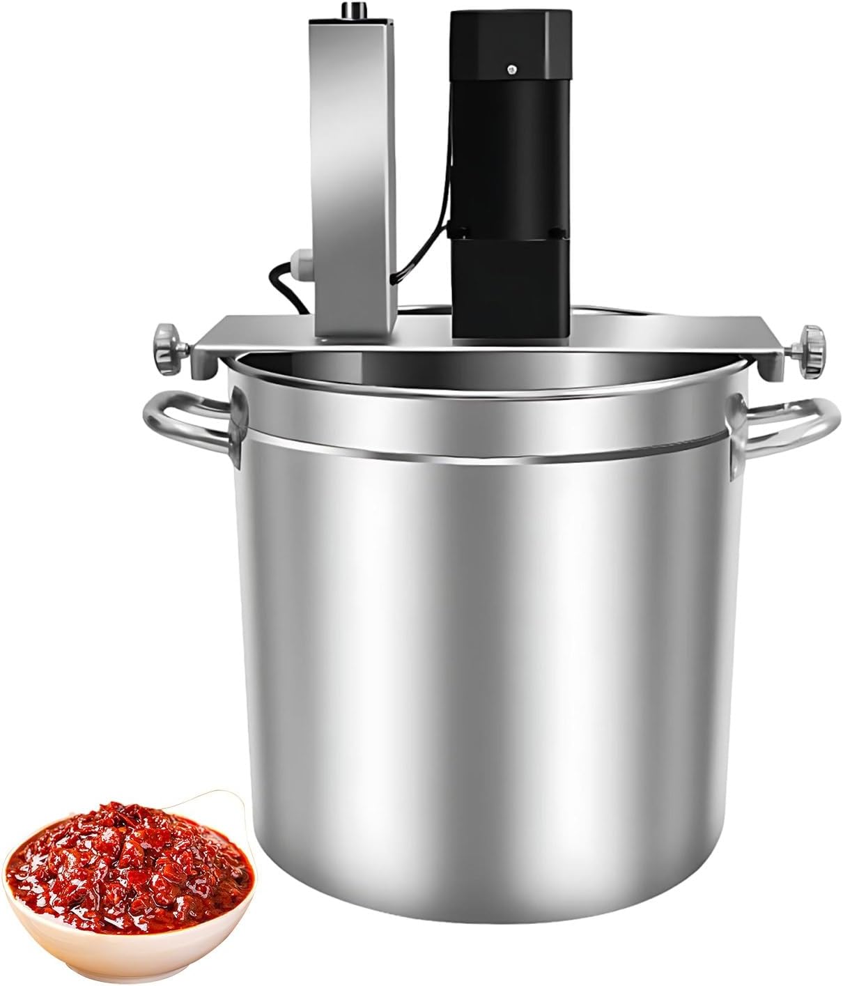 Batidora de Gran Capacidad, Mezclador Auto-Removible, Olla Calefactable 15L/25L/40L para Mermeladas, Sopas y Salsas en Restaurantes(15L)