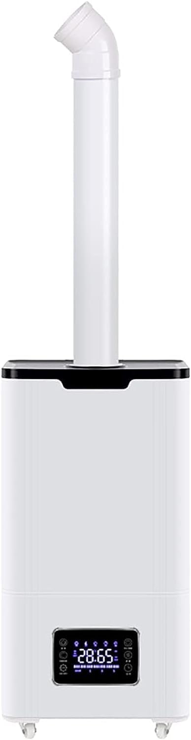 Humidificador para habitaciones grandes, humidificador para dormitorio, humidificador industrial de 15 l para habitaciones grandes de 120 m², humidificador de vapor frío de llenado superior, silencio