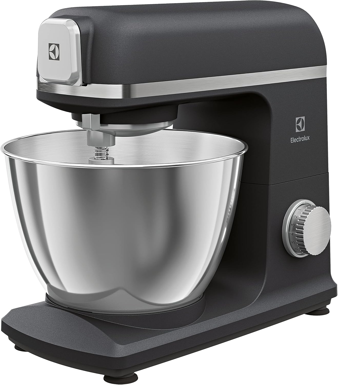Electrolux E5KM1-4BPT - Amasadora planetaria Create 5 de aluminio fundido, 1200 W, 6 ajustes, 330 x 245 x 380 mm, color negro perla