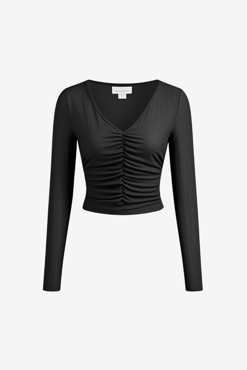 Ruffled Long Sleeve Top