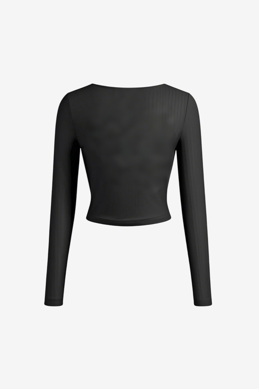 Ruffled Long Sleeve Top