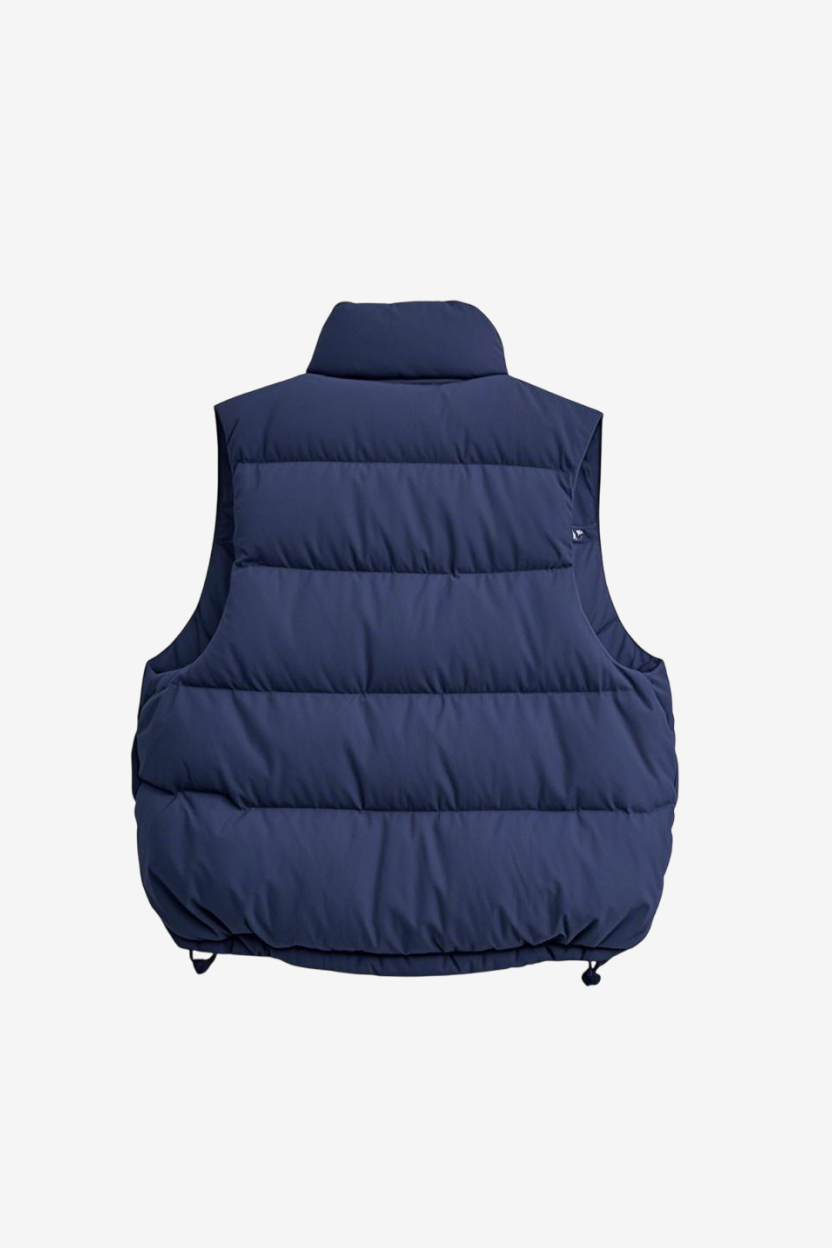 Button-Up Western Bubble Puffer Vest