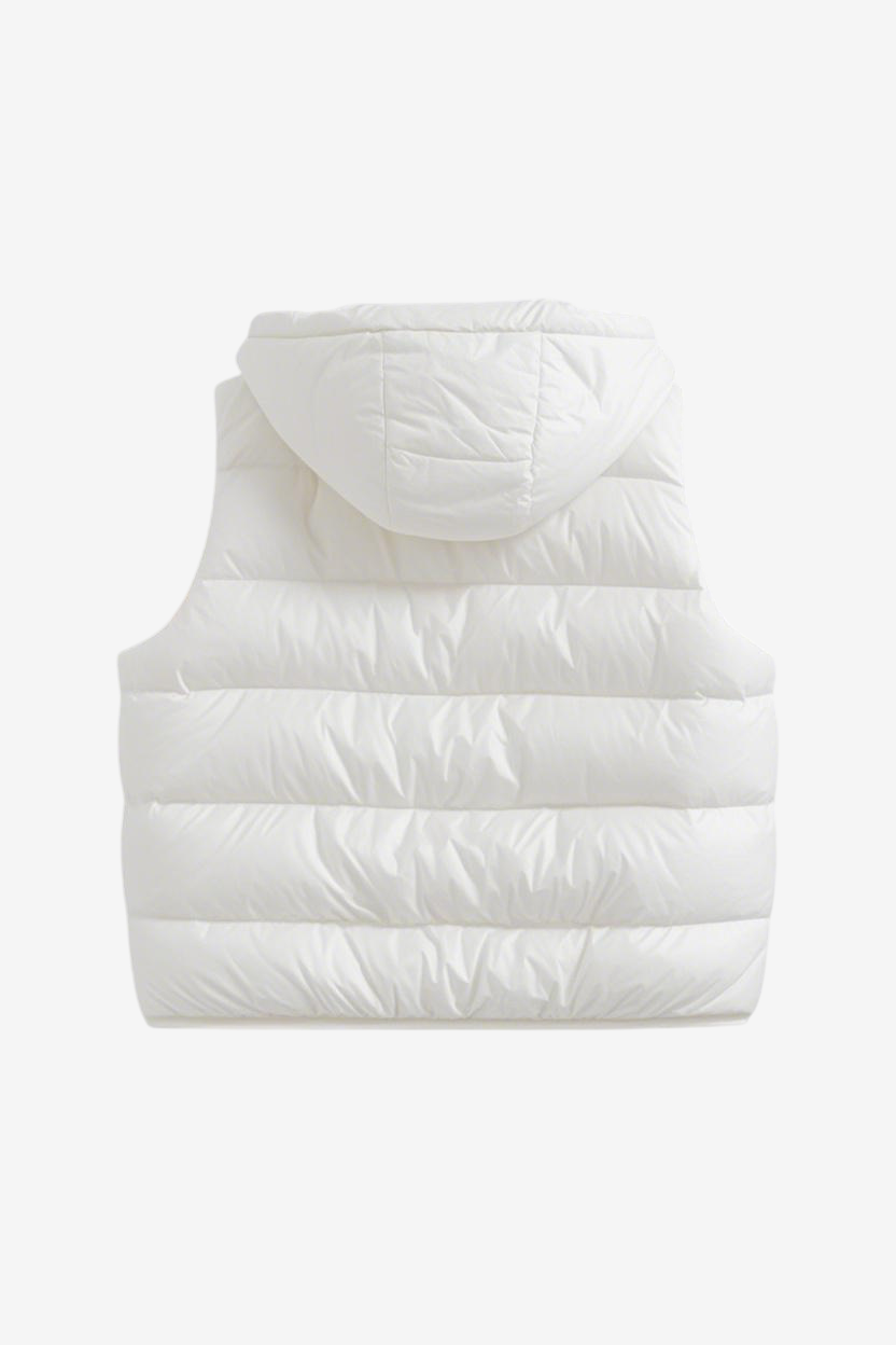 Hooded Western Bubble Puffer Vest