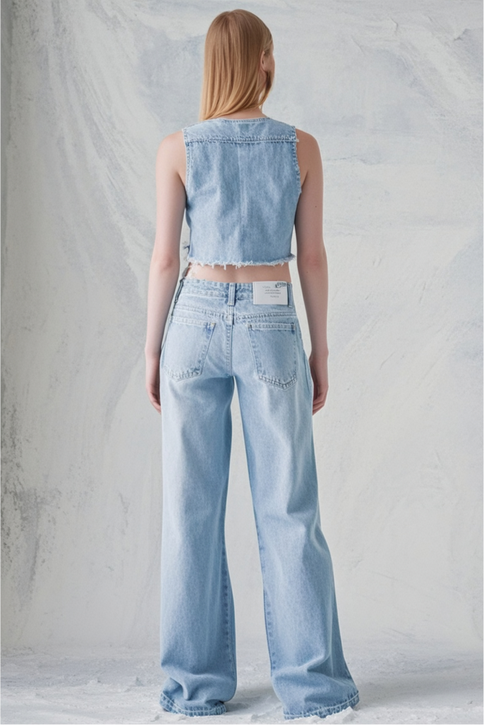 Baggy Dad Wide Leg Women's Jeans