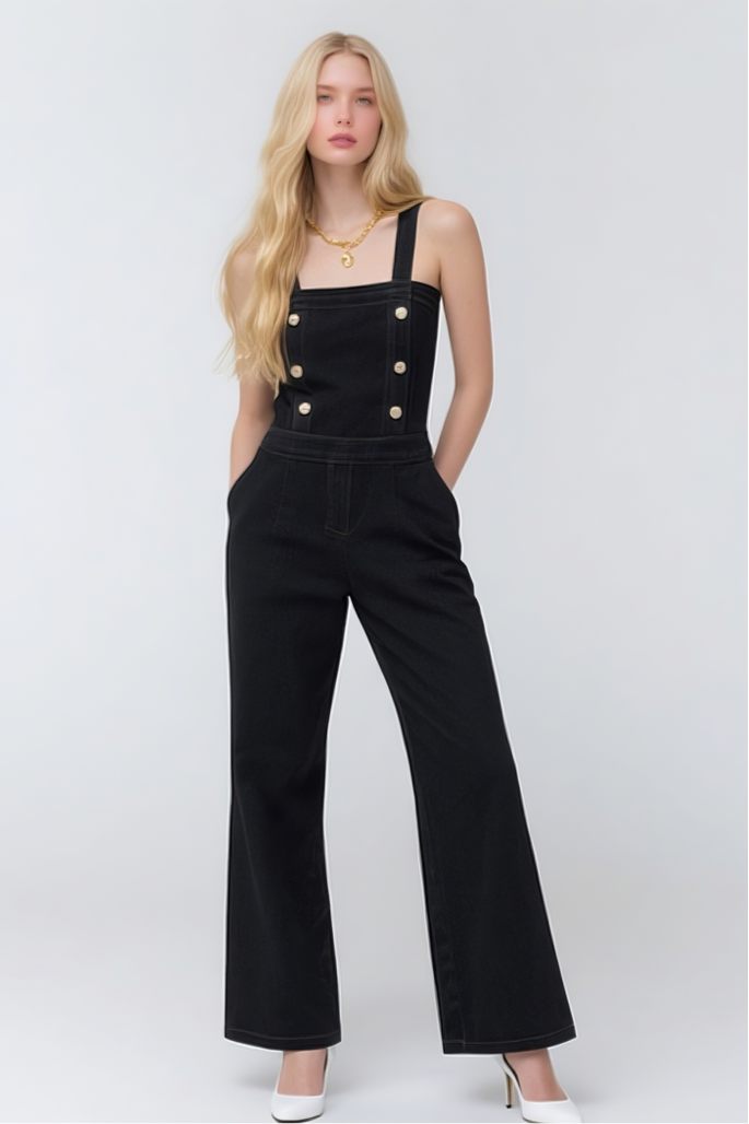 Backless Denim Bodysuit