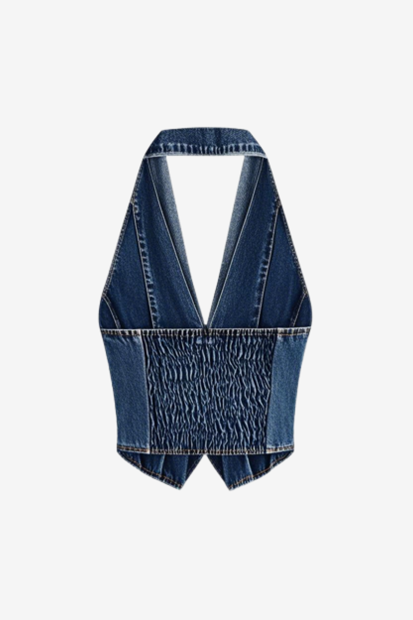 Backless Braided Vest