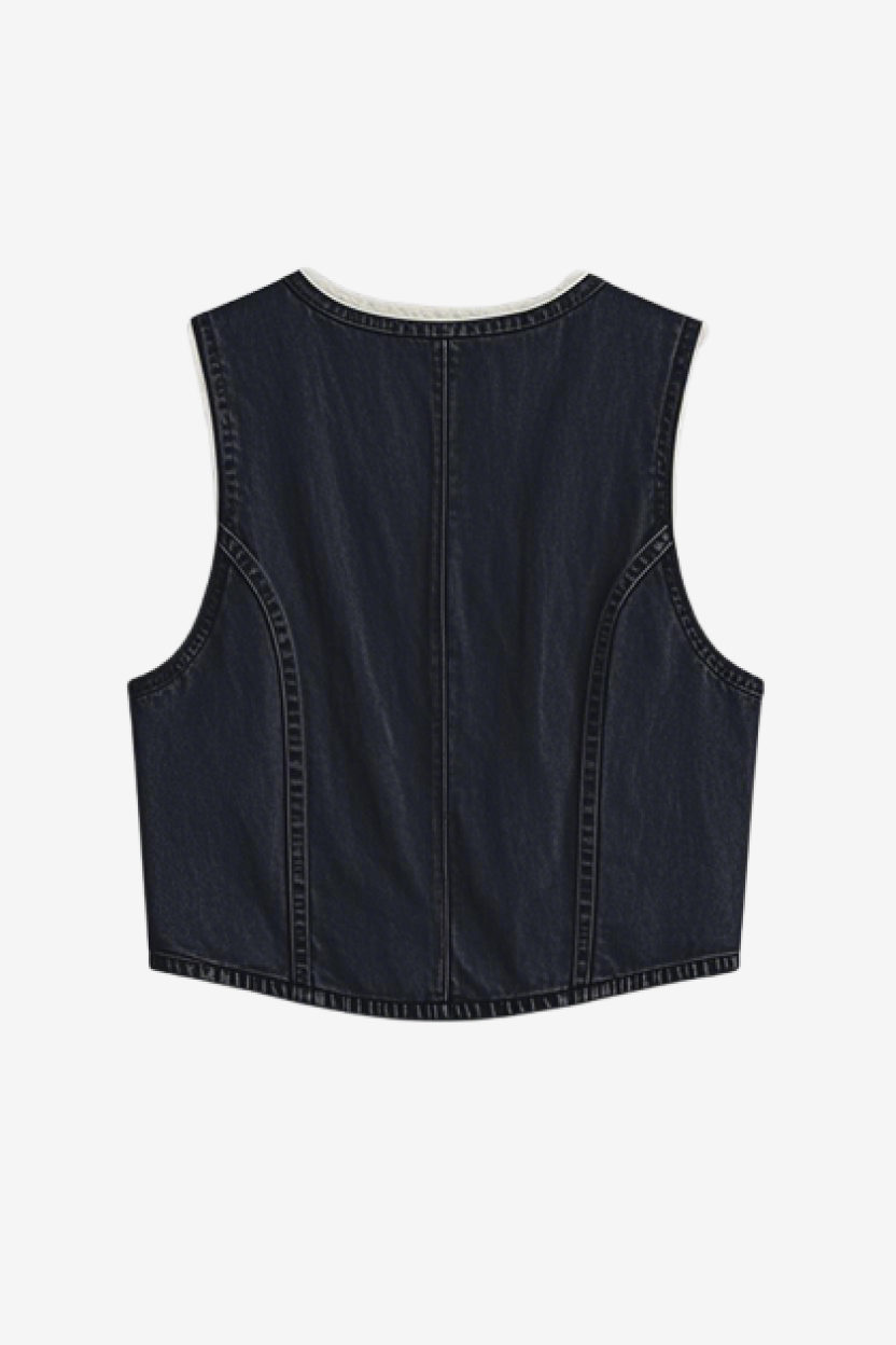 Crop-Slung Lounge Vest