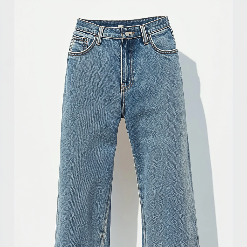 RebelStitch Distressed Straight Leg Jeans