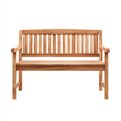 Panca da giardino legno massello 130x60x90 cm - legno naturale - adatto per giardino esterno - stile classico-Frameuna