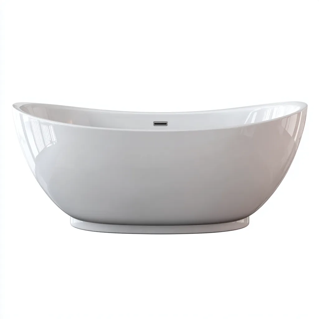 Vasca da bagno acrilico 175x82x67 cm - bianco - per bagno design moderno-Frameuna